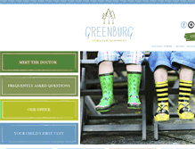 Tablet Screenshot of greenburgpediatricdentistry.com